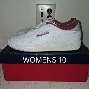 WOMENS 10- REEBOK CLUB C 85. CHALK/ WHITE. BRAND NEW IN ORIGINAL BOX.